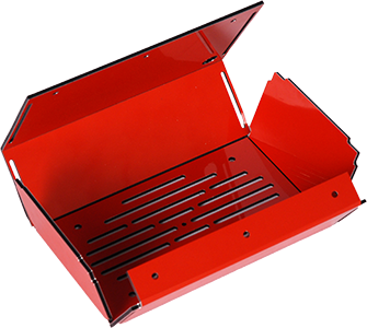 Boitier Dibond Rouge - Matières plastiques à transformer Boitier Dibond Rouge - Matières plastiques à transformer